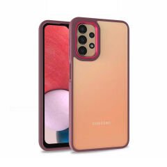 Samsung Galaxy A53 5G Kılıf Kamera Çıkıntılı Arkası Şeffaf Köşeleri Parlak Renkli Işlemeli Flora Kapak