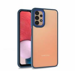 Samsung Galaxy A53 5G Kılıf Kamera Çıkıntılı Arkası Şeffaf Köşeleri Parlak Renkli Işlemeli Flora Kapak