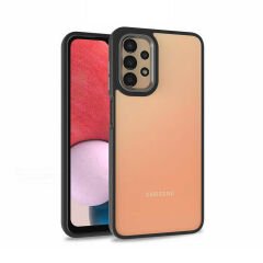 Samsung Galaxy A53 5G Kılıf Kamera Çıkıntılı Arkası Şeffaf Köşeleri Parlak Renkli Işlemeli Flora Kapak