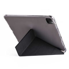 iPad Pro 12.9 2021 (5.Nesil) Kılıf Tri Folding Kalem Bölmeli Standlı Kılıf