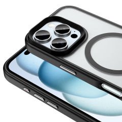 iPhone 16 Pro Max Kılıf Mat Arka Yüzey Wireless Şarj Özellikli Flet Magsafe Kapak