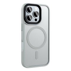 iPhone 16 Pro Max Kılıf Mat Arka Yüzey Wireless Şarj Özellikli Flet Magsafe Kapak