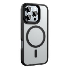 iPhone 16 Pro Max Kılıf Mat Arka Yüzey Wireless Şarj Özellikli Flet Magsafe Kapak