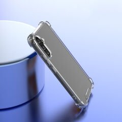 Samsung Galaxy A24 Kılıf Nitro Anti Shock Darbe Emici Köşe Korumalı Şeffaf Silikon Kapak