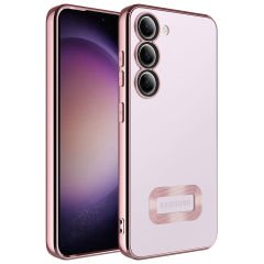 Samsung Galaxy S23 Kılıf Kamera Korumalı Logo Gösteren Omega Kapak