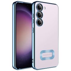 Samsung Galaxy S23 Kılıf Kamera Korumalı Logo Gösteren Omega Kapak