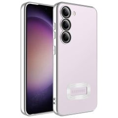 Samsung Galaxy S23 Kılıf Kamera Korumalı Logo Gösteren Omega Kapak