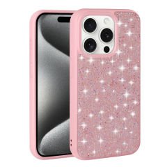 iPhone 15 Pro Max Kılıf Parlak Taşlı Tasarım Pırlanta Kapak