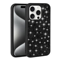 iPhone 15 Pro Max Kılıf Parlak Taşlı Tasarım Pırlanta Kapak