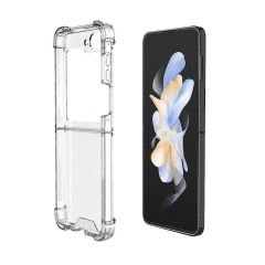 Samsung Galaxy Z Flip 6 Kılıf Nitro Anti Shock Darbe Emici Köşe Korumalı Şeffaf Silikon Kapak