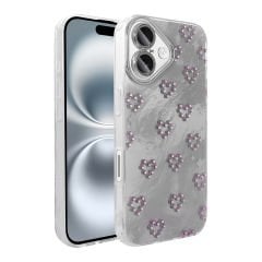 iPhone 16 Plus Kılıf Kamera Korumalı Figürlü Ponti Silikon Kapak