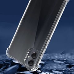 Samsung Galaxy A05 Kılıf Nitro Anti Shock Darbe Emici Köşe Korumalı Şeffaf Silikon Kapak