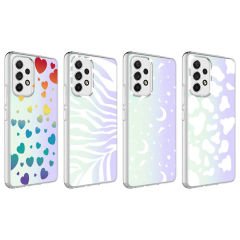 Samsung Galaxy A13 4G Kılıf M-Blue Desenli Kapak