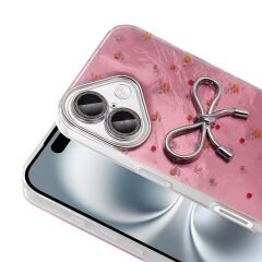 iPhone 16 Kılıf Kamera Korumalı Figürlü Ponti Silikon Kapak
