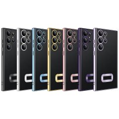 Samsung Galaxy S23 Ultra Kılıf Kamera Korumalı Logo Gösteren Omega Kapak