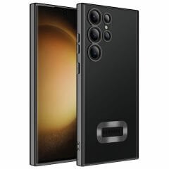 Samsung Galaxy S23 Ultra Kılıf Kamera Korumalı Logo Gösteren Omega Kapak