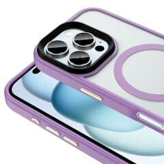 iPhone 16 Pro Kılıf Mat Arka Yüzey Wireless Şarj Özellikli Flet Magsafe Kapak