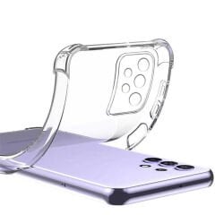 Samsung Galaxy A13 4G Kılıf Nitro Anti Shock Darbe Emici Köşe Korumalı Şeffaf Silikon Kapak