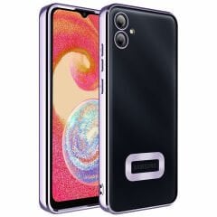 Samsung Galaxy A04E Kılıf Kamera Korumalı Logo Gösteren Omega Kapak