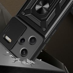 Xiaomi Redmi Note 13 Pro Plus 5G Kılıf Magnetik Standlı Kamera Korumalı Sürgülü Vega Kapak