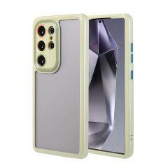 Samsung Galaxy S24 Ultra Kılıf Kamera Korumalı Renkli Kenar ve Çerçeve Tasarımlı Vitamin Kapak