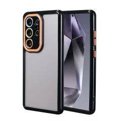 Samsung Galaxy S24 Ultra Kılıf Kamera Korumalı Renkli Kenar ve Çerçeve Tasarımlı Vitamin Kapak