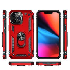 iPhone 13 Pro Max Kılıf Vega Tank Sert Yüzüklü Standlı Zırh Koruma Kapak