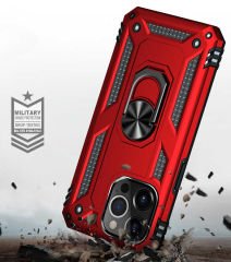 iPhone 13 Pro Max Kılıf Vega Tank Sert Yüzüklü Standlı Zırh Koruma Kapak