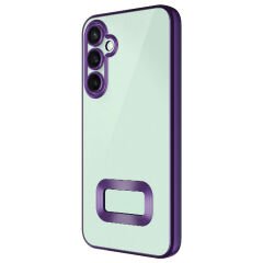 Samsung Galaxy S23 FE Kılıf Kamera Korumalı Logo Gösteren Omega Kapak