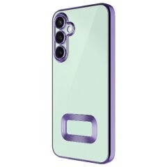 Samsung Galaxy S23 FE Kılıf Kamera Korumalı Logo Gösteren Omega Kapak