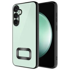 Samsung Galaxy S23 FE Kılıf Kamera Korumalı Logo Gösteren Omega Kapak