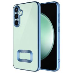Samsung Galaxy S23 FE Kılıf Kamera Korumalı Logo Gösteren Omega Kapak