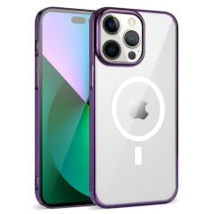 iPhone 14 Pro Max Kılıf Wireless Şarj Özellikli Pixel Magsafe Kapak