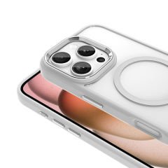 iPhone 16 Pro Max Kılıf Wireless Şarj Özellikli Krom Magsafe Silikon Kapak