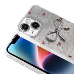 iPhone 14 Kılıf Kamera Korumalı Figürlü Ponti Silikon Kapak