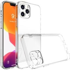 Iphone 14 Pro Kamera Korumalı Şeffaf Yumuşak Silikon