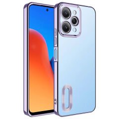 Xiaomi Redmi 12 Kılıf Kamera Korumalı Logo Gösteren Omega Kapak