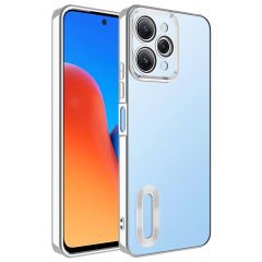 Xiaomi Redmi 12 Kılıf Kamera Korumalı Logo Gösteren Omega Kapak