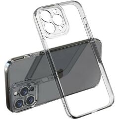 Iphone 13 Pro Max Kamera Korumalı Şeffaf Yumuşak Silikon