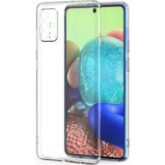 Samsung Galaxy A71 Korumalı Şeffaf Yumuşak Silikon