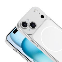 iPhone 15 İphone 17 Görünümlü Kılıf Kablosuz Şarj Özellikli Kamera Korumalı Spark Kapak