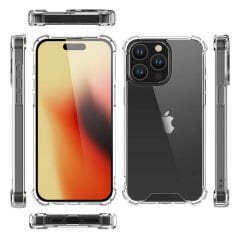 iPhone 15 Pro Max Kılıf Nitro Anti Shock Darbe Emici Köşe Korumalı Şeffaf Silikon Kapak