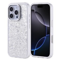 iPhone 16 Pro Kılıf Taşlı Tasarım Kapi Kapak