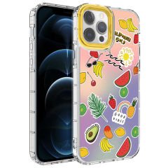 iPhone 14 Pro Kılıf Kamera Korumalı Renkli Desenli Sert Silikon Korn Kapak