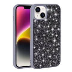 iPhone 13 Kılıf Parlak Taşlı Tasarım Pırlanta Kapak
