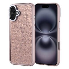 iPhone 16 Plus Kılıf Taşlı Tasarımlı Kapi Kapak