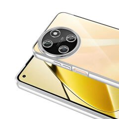 Realme 11 4G Kılıf Tek Kamera Çerçeveli Logo Gösteren Omega Kapak