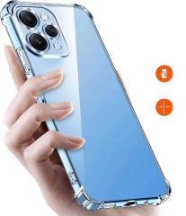 Xiaomi Redmi 12 Kılıf Nitro Anti Shock Darbe Emici Köşe Korumalı Şeffaf Silikon Kapak