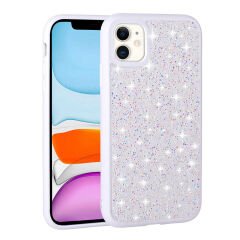 iPhone 11 Kılıf Parlak Taşlı Tasarım Pırlanta Kapak