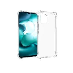 Xiaomi Mi 10 Lite Kılıf Nitro Anti Shock Darbe Emici Köşe Korumalı Şeffaf Silikon Kapak